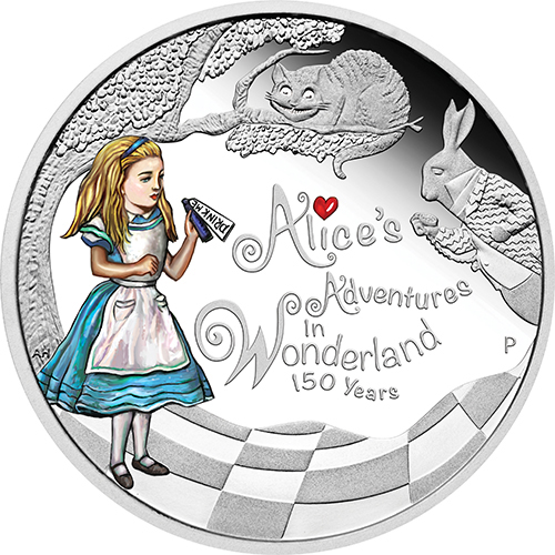 2015年ツバル発行、「不思議の国のアリス」記念コイン | 相場以上の 